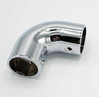 SC3 Chrome Elbow Stanchion with Rivet Hole