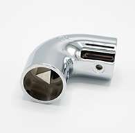 SC3 Chrome Elbow Stanchion with Rivet Hole