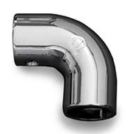 SC3 Chrome Elbow Stanchion with Rivet Hole