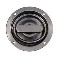 The original D Ring, non locking, large cup, has 2 points of engagement, mounting holes and is made of polished 304 stainless steel