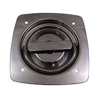 The original D Ring, non locking, large cup with mounting holes and 5/16" sq shank (customer to specify shaft length desired when order is placed,max. 4 5/8". Latch is made of polished 304 stainless steel The original D Ring, non locking, large cup with mounting holes and 5/16" sq shank (customer to specify shaft length desired when order is placed,max. 4 5/8". Latch is made of polished 304 stainless steel
