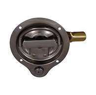 The Original D Ring, locking, small cup, right hand D Ring has 3 points of engagement, mounting holes and is made of polished 304 stainless steel The Original D Ring, locking, small cup, right hand D Ring has 3 points of engagement, mounting holes and is made of polished 304 stainless steel