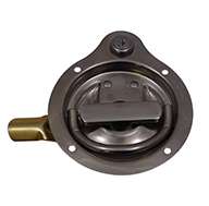 The Original D Ring, locking, small cup, right hand D Ring has 3 points of engagement, mounting holes and is made of polished 304 stainless steel The Original D Ring, locking, small cup, right hand D Ring has 3 points of engagement, mounting holes and is made of polished 304 stainless steel
