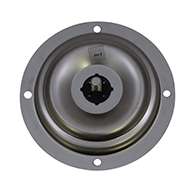 The original D Ring, non-locking, small cup with mounting holes and .48" X 5/16" sq shank with 3/8-16 threads. Latch is made of polished 304 stainless steel