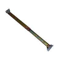 Telescoping door check with release mechanism, 15.67" closed to 25.75" extended