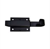 90 M Finger pull bolt, 45 degree, reverse bolt, 5/8" bolt extension, black e-coat.