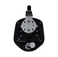 Guardian® compression latch, single point, chrome plated, CD studs. Left hand.