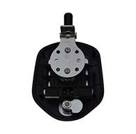 Guardian® compression latch, single point, black powder coat, CD studs. Right hand.