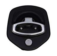 Guardian® compression latch, 2 point, black powder coat, CD studs. Right hand.