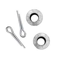 Kit-2 Rubber Clad Washer with cotter pins used to attach rods to studs on 2 point Paddle Handles and 2 or 3 point Folding T handles.