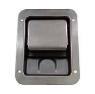 Large Flush Size Two Point Paddle Handle, Non Locking, Stainless Steel