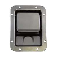 Large Flush Size, Rotary Paddle Handle, .50" Striker, Locking, Stainless Steel. Striker Separate