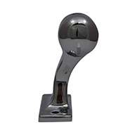 SC3 Chrome Left Hand Offset Stanchion with Rivet Hole SC3 Chrome Left Hand Offset Stanchion with Rivet Hole