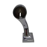 SC3 Chrome Left Hand Offset Stanchion with Rivet Hole SC3 Chrome Left Hand Offset Stanchion with Rivet Hole