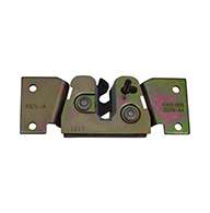 Full size 2 stage rotary latch with base plate, left hand, zinc plated. Accepts .312" diameter striker.